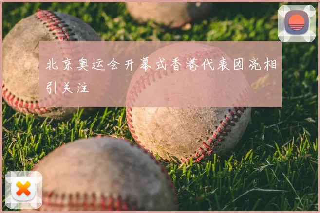 北京奥运会开幕式香港代表团亮相引关注